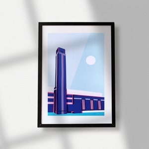 Tate Modern Architecture Illustration Print