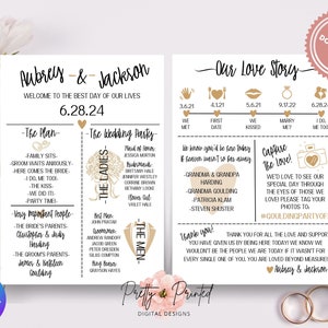 Infographic Wedding Program Template
