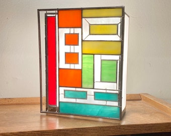 Rainbow Colored Table Lamp