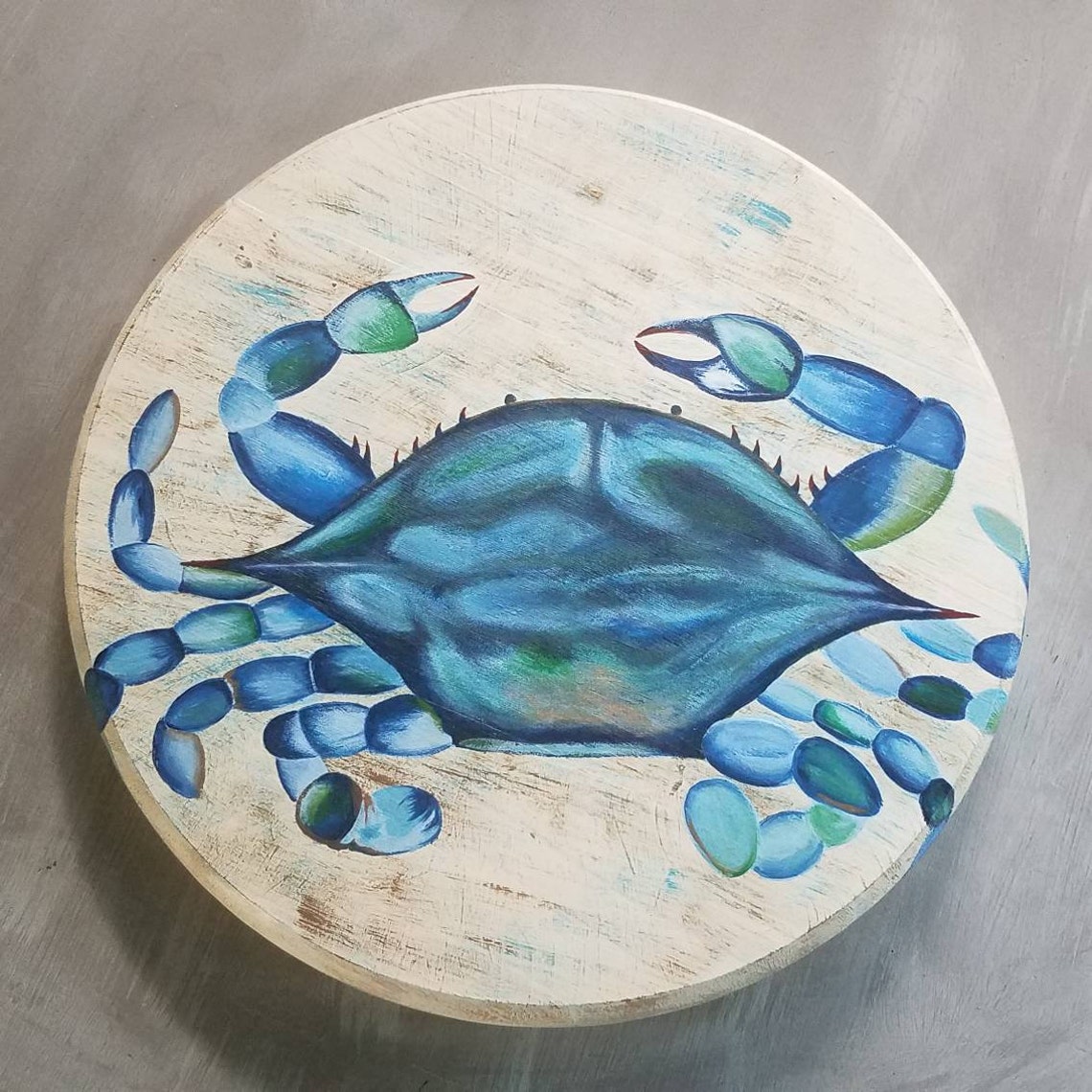Blue Crab Serving Tray Etsy