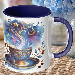 Celestial Coffee Mug: Starry Night Ceramic Cup for Tea Lovers