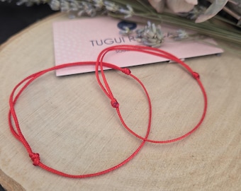 Red String Bracelet Set, Adjustable Good Luck Wish Bracelet for couple