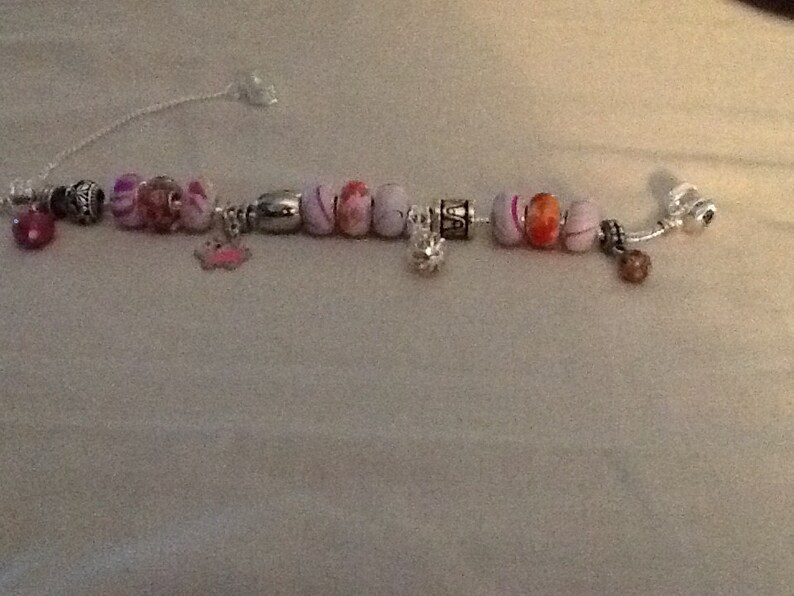 PINK and PURPLE CHARM Bracelet image 3