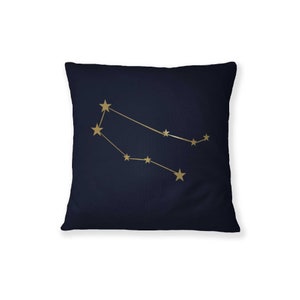 Constelación de Géminis, Signo del Zodiaco de Géminis, Cojín, Constelación Estelar, Constelación del Zodiaco, Regalo de Constelación, Cojín de Estrella del Zodiaco