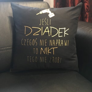 Dziadek Naprawi, Pillow, Cushion image 2