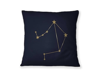 Libra Zodiac Sign, Zodiac Star Pillow, Star Constellation, Horoscope gift, Astronomy Print, Astronomy Gifts, Constellation Gift