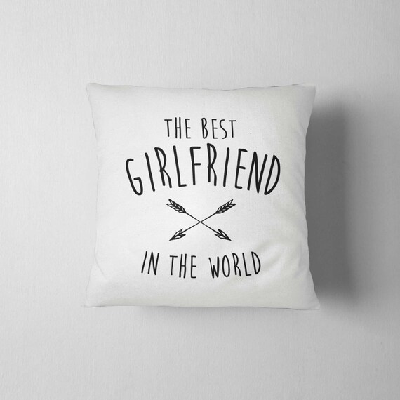 The Best Girlfriend In The World Pillow Cases Living Room Etsy