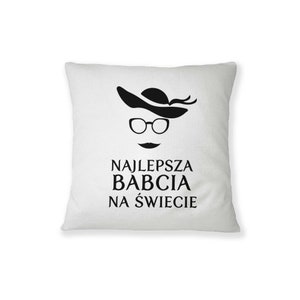 Najlepsza Babcia, Pillow, Cushion, Sofa Pillow afbeelding 1