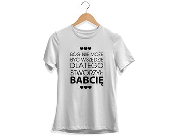 Super Babcia, Women T-shirt, Print T-shirt