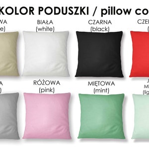Pillows for couple, 2 Decorative cushions, Wedding Shower Gift, Kocham Cie Pillow, Love Pillow image 4