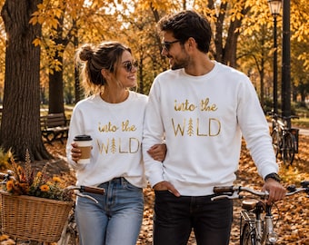 Into The Wild Sweatshirt, Nature Lover Sweatshirt, Camping Hoodie, Hiking Gift, Adventure Sweater, Travel Sweatshirt, Outdoor Gift