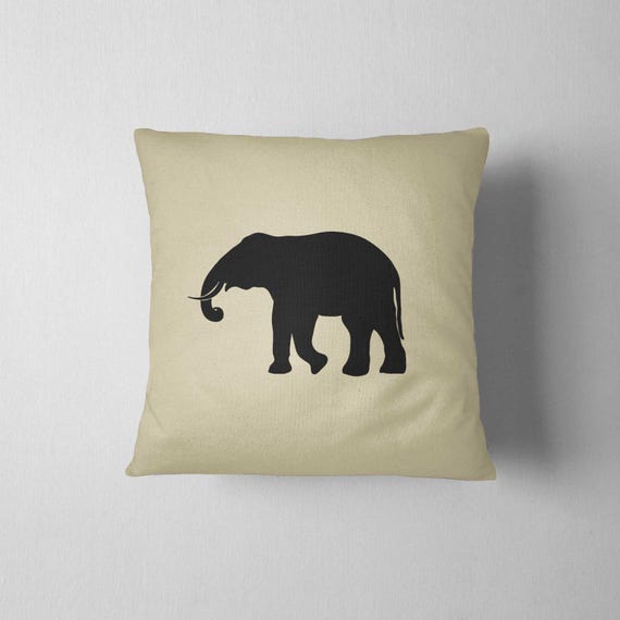 elephant print pillow