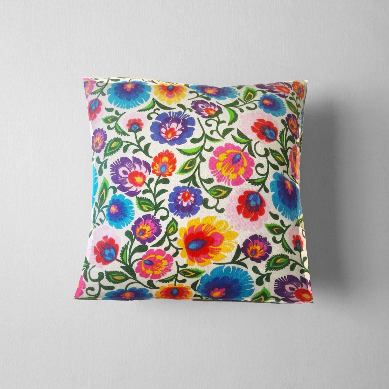 Folk Art Polish Folk Art Throw pillow 16x16 Decorative Etsy