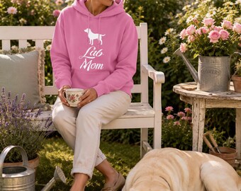 Labrador Mom Hoodie, Labrador Gift for Women, Lab Lover Sweatshirt, Dog Mom Hoodie, Labrador Retriever Hoodie, Lab Mom Gift for Her