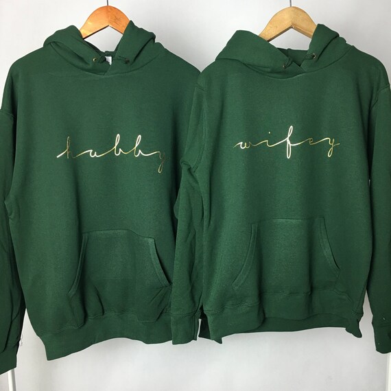 Hubby and Wifey Hoodies, Couples Hoodies, Mr and Mrs Sweatshirts