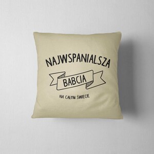 Najwspanialsza Babci, Pillow, Cushion, Sofa Pillow image 5