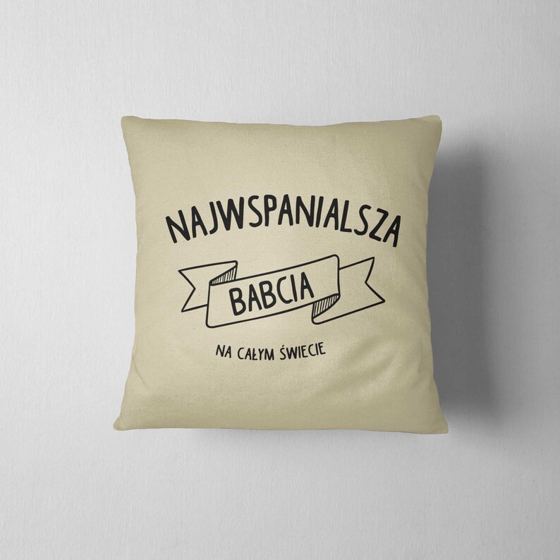 Najwspanialsza Babci, Pillow, Cushion, Sofa Pillow image 5