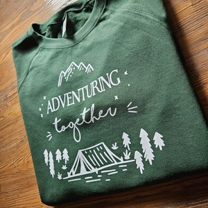 Matching Travel Sweatshirts, Travel Lover Sweatshirts, Honeymoon Gift for Couple, Mountain Honeymoon Hoodie, Matching Mr and Mrs Sweatshirts image 7