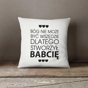 Stworzył Babcię, Pillow, Cushion, Sofa Pillow afbeelding 3