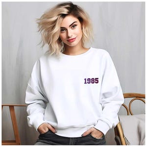 40th Birthday Sweatshirt, 1985 Sweatshirt, 40Th Birthday Gifts For Women, 1985 Birthday, Happy Birthday Sweatshirt, 40Th Birthday Shirt