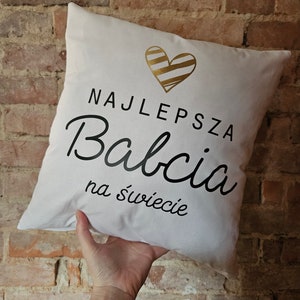 Najlepsza Babcia, cumpleaños de babcia, regalo para babcia, regalo para la abuela, abuela polaca, regalo del Día de la Madre para la abuela, regalo de babcia, babcia imagen 1