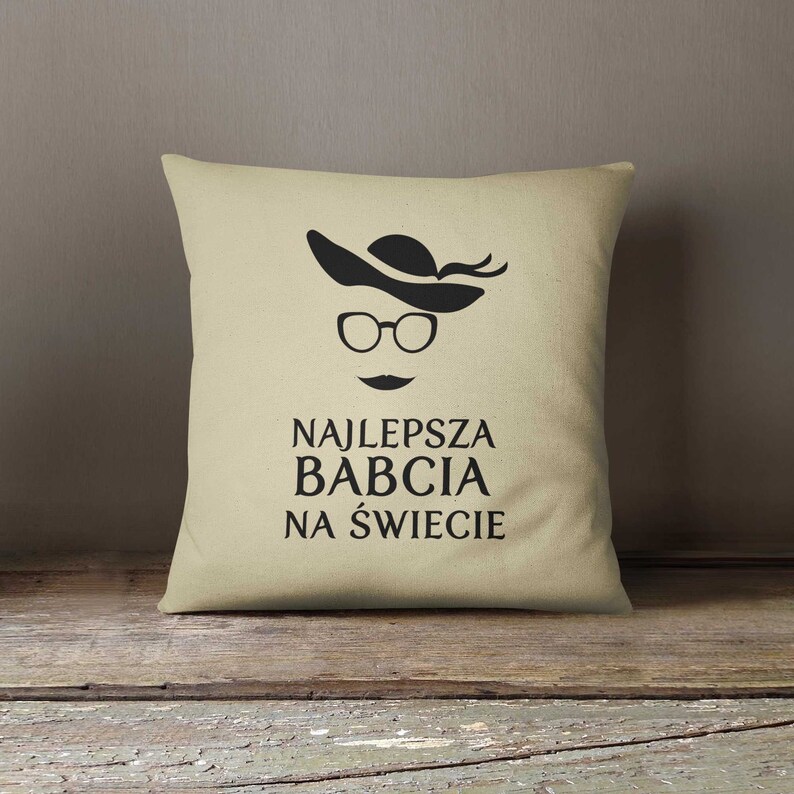 Najlepsza Babcia, Pillow, Cushion, Sofa Pillow afbeelding 3