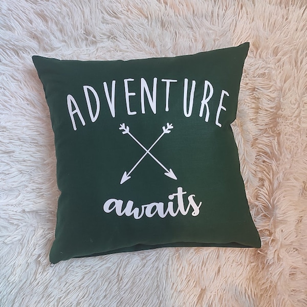 Adventure Awaits, Travel Gift, Adventure Time, Kids room Decor, Adventure Awaits, Adventure Theme, Decorative Throw Pillow, Splash Mountain