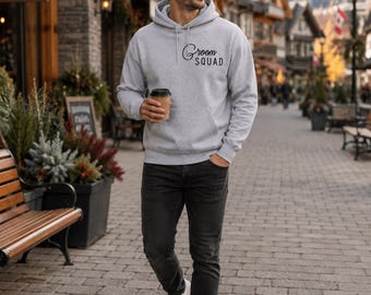Groom Squad Sweatshirt, Groomsmen Gift, Bachelor Party Sweatshirt, Wedding Party Hoodie, Groom Crew Pullover, Bridal Party Gift