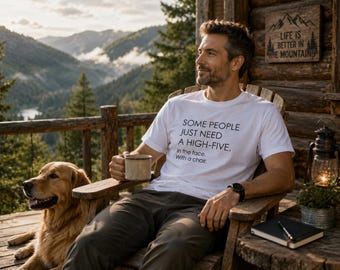 Some People Just Need a High-Five T-Shirt, Funny Sarcastic Shirt, Dark Humor Graphic Tee, Funny Gift for Him and Her