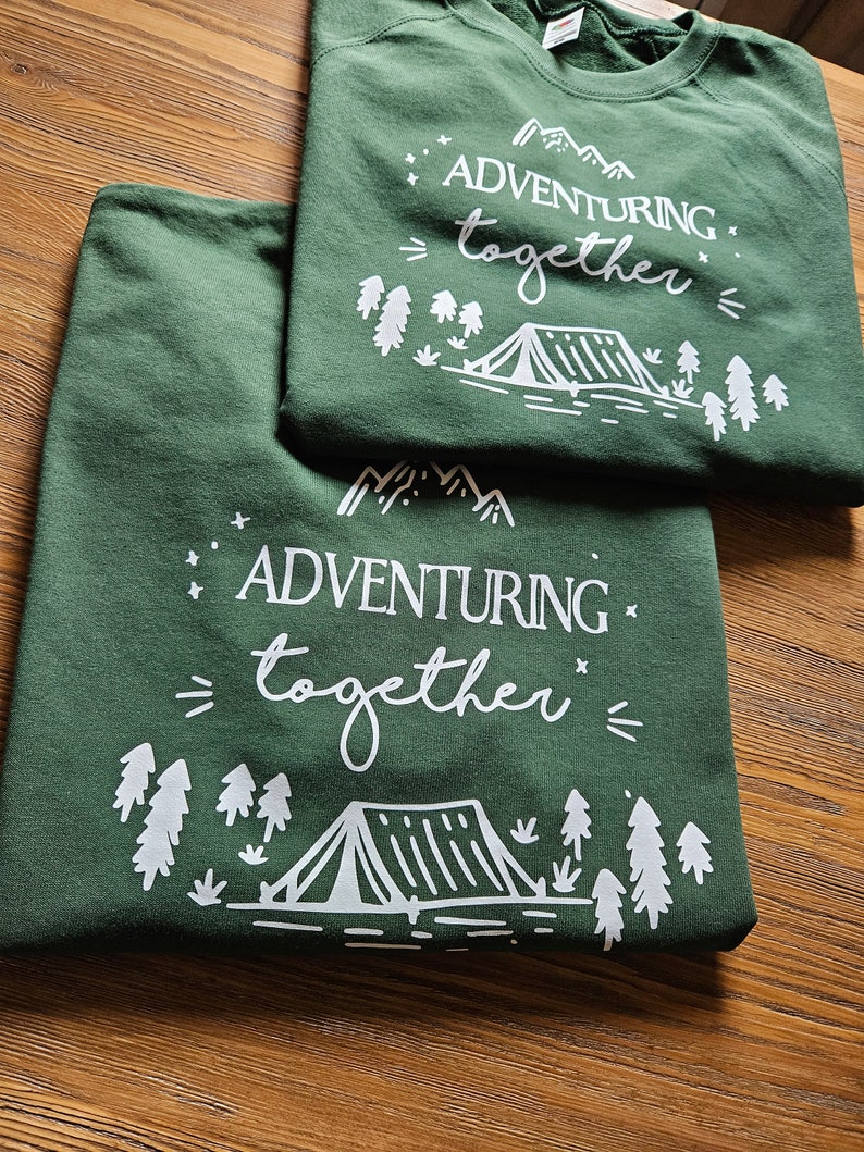 Matching Travel Sweatshirts, Travel Lover Sweatshirts, Honeymoon Gift for Couple, Mountain Honeymoon Hoodie, Matching Mr and Mrs Sweatshirts image 6