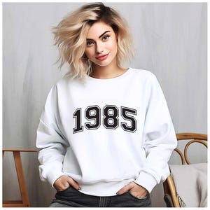 40th Birthday Sweatshirt, 1985 Sweatshirt, 40Th Birthday Gifts For Women, 1985 Birthday, Happy Birthday Sweatshirt, 40Th Birthday Shirt