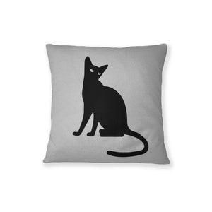 Katzenliebhaber Geschenk, schwarze Katze Kissen, Kissen mit Tier, Katzenkissenbezug, Dekokissen, Katzenkissen, Katzenliebhaber, Kätzchen Kissenbezug