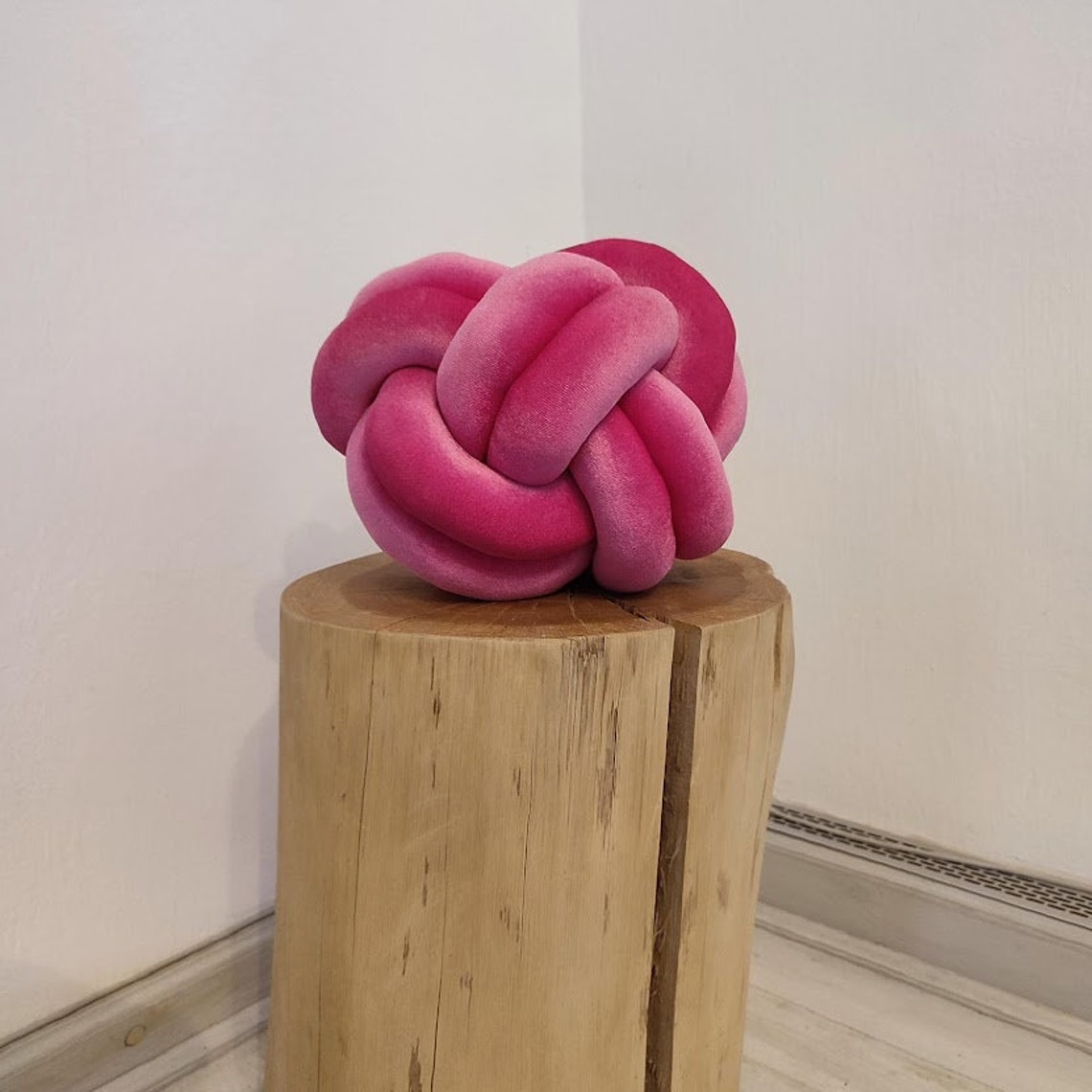 Knot Pillow Pink Knot Pillow Knot Cushion Knot Cushion Etsy
