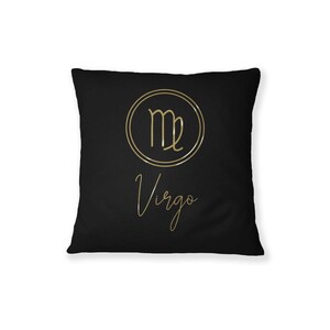 Signe de la constellation de la Vierge, cadeau du zodiaque, coussin étoile du zodiaque, constellation d'étoiles, coussin du zodiaque, cadeaux d'astronomie, carte de la constellation
