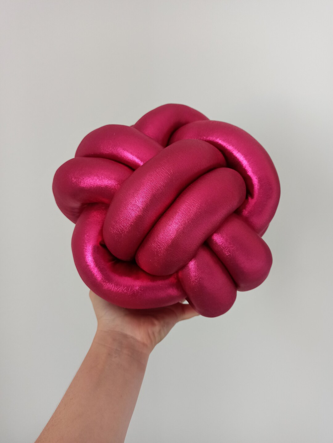 Knot Pillow Pink Knot Pillow Knot Cushion Knot Cushion Etsy