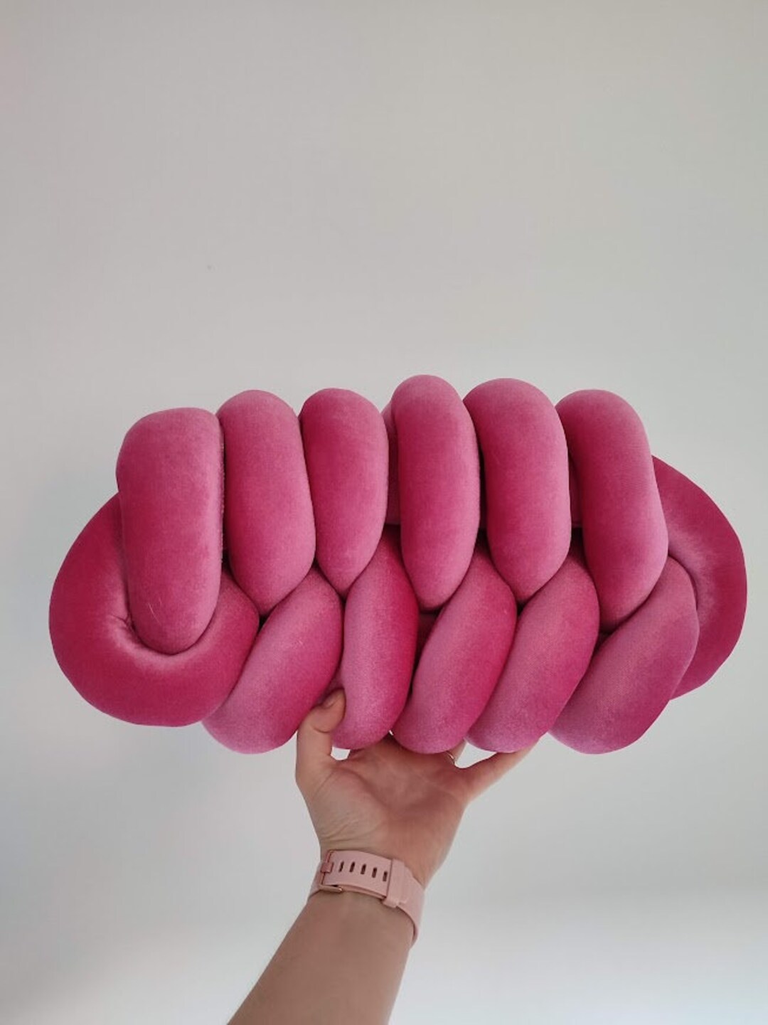 Knot Pillow, Pink Pillow, Modern Knot Pillows, Pink Knot Pillow, Knot