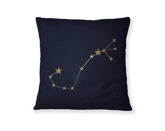 Konstelacja gwiazd Skorpiona, Prezenty spersonalizowane, Znak zodiaku, Prezent astrologiczny, Dekoracyjna poduszka, konstelacje gwiazd, zodiak