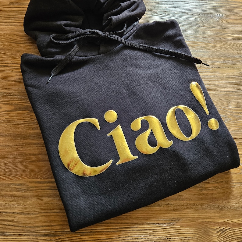 Ciao Sweatshirt, Gift for travelers, Italian Quote Sweatshirt, Italy Lovers gift, Italy Sweater, Ciao Bella, Ciao Hoodie zdjęcie 1