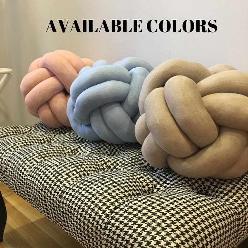Large Knot pillow Modern pillow Knot Cushion Knot Cushion Etsy