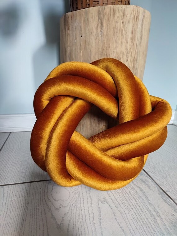 Buy Knot Pillow Gold Pillow Gold Knot Pillow Modern Knot Pillows Dark Gold Knot Pillow Knot Cushion Gold Flat Pillow Decorative Cushion Online in India Etsy