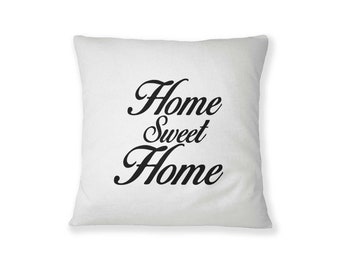 Home Sweet Home Pillow Cover, 16x16 Pillow Cover, Farmhouse Decor, Farmhouse Pillow Covers, Rustic Pillow, Rustic Decor, Phrase Pillow