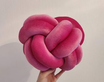 Knot Pillow, Pink Knot Pillow, Knot Cushion, Knot Cushion, Large Floor Cushion, Large Knot Pillow, Large Floor Pillow, Ball Pillow