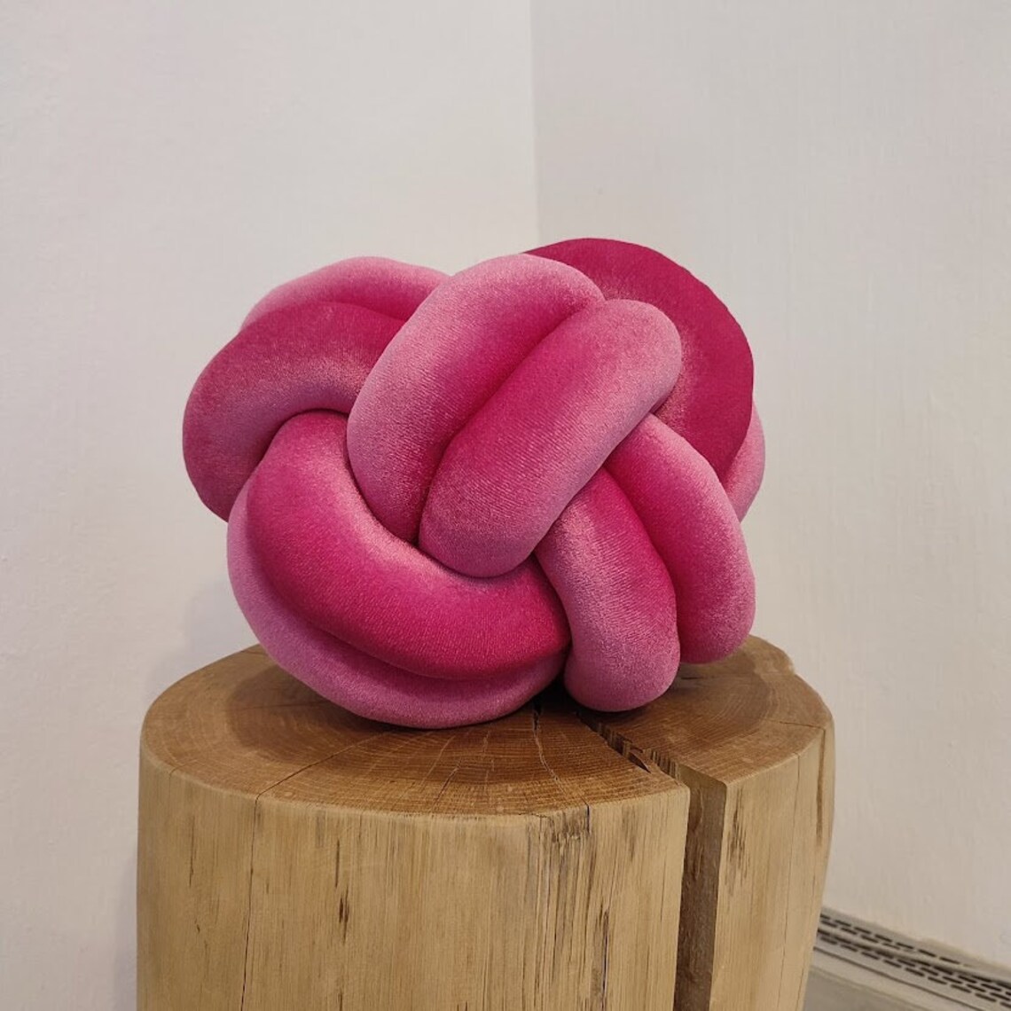 Knot Pillow Pink Knot Pillow Knot Cushion Knot Cushion Etsy