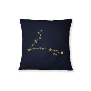 Konstellation Pisces, Sternzeichen Stern Kissen, Pisces Sternzeichen, Sternzeichen Geschenk, dekoratives Kissen, Sternenkonstellation, Sternzeichen Konstellation