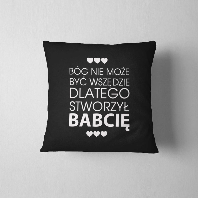 Stworzył Babcię, Pillow, Cushion, Sofa Pillow image 5