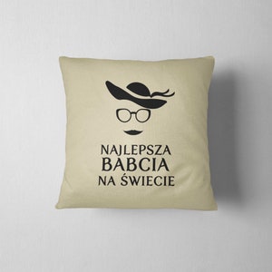 Najlepsza Babcia, Pillow, Cushion, Sofa Pillow afbeelding 5