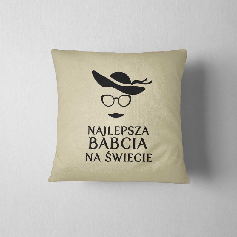 Najlepsza Babcia, Pillow, Cushion, Sofa Pillow afbeelding 5