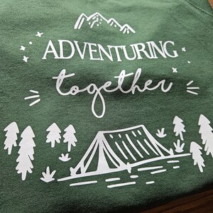 Matching Travel Sweatshirts, Travel Lover Sweatshirts, Honeymoon Gift for Couple, Mountain Honeymoon Hoodie, Matching Mr and Mrs Sweatshirts image 3