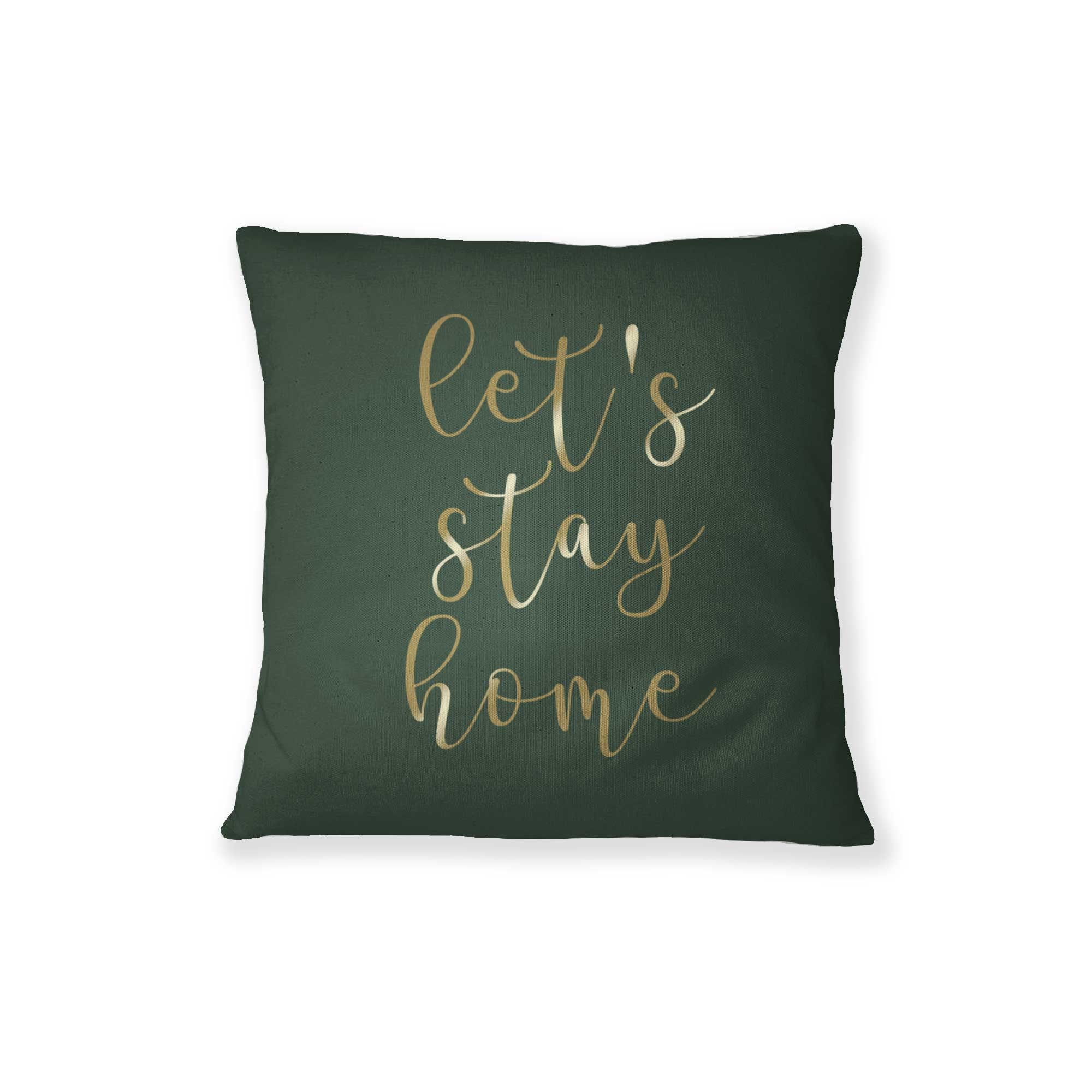 Lets Stay Home Pillow Etsy