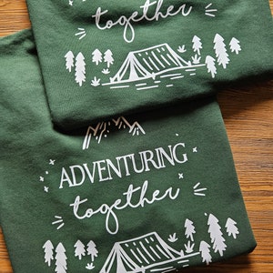 Matching Travel Sweatshirts, Travel Lover Sweatshirts, Honeymoon Gift for Couple, Mountain Honeymoon Hoodie, Matching Mr and Mrs Sweatshirts image 5